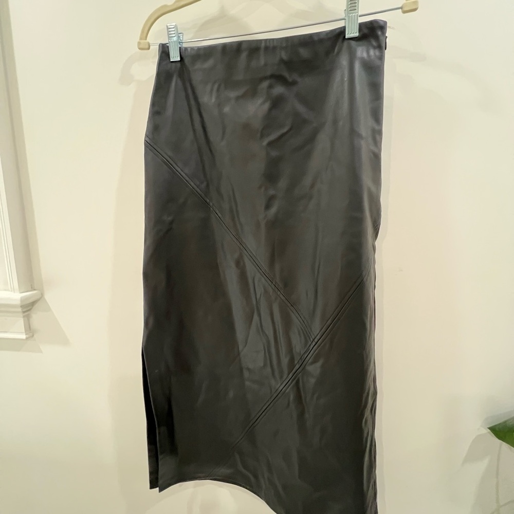 Topshop Black  Midi pencil Skirt